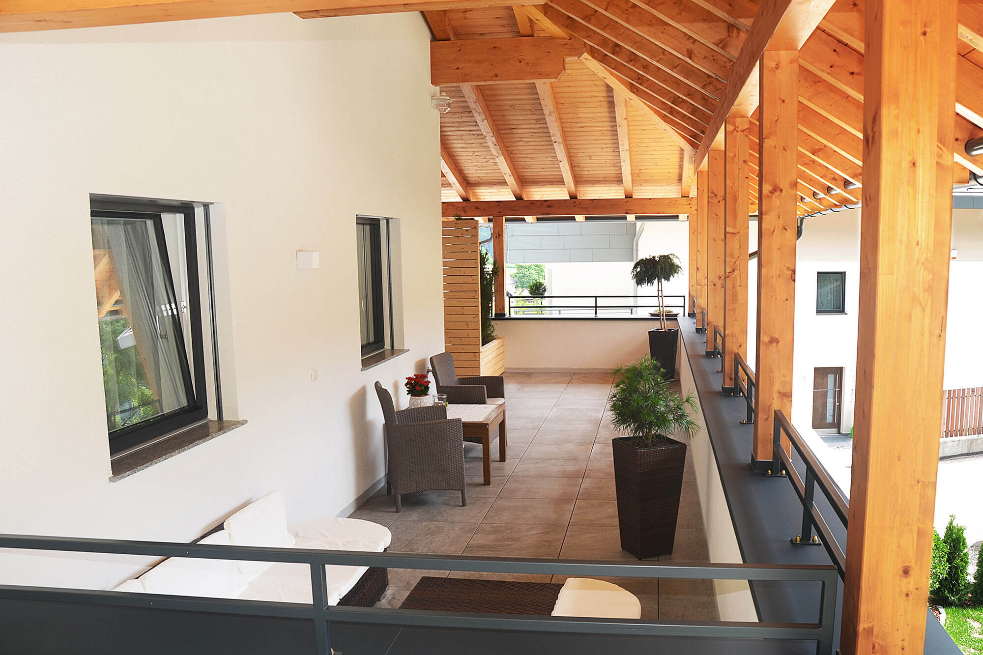 Lounge-Bereich auf Terrasse